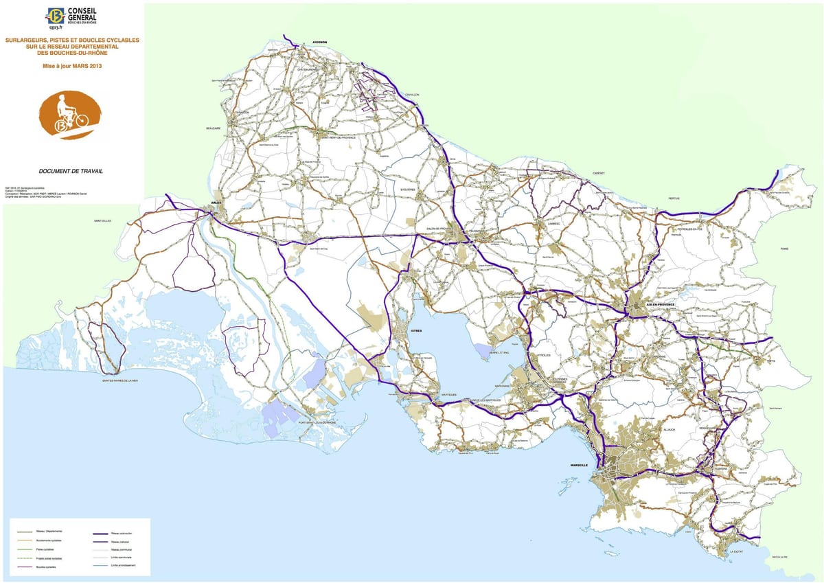 kort over Marseille cykel