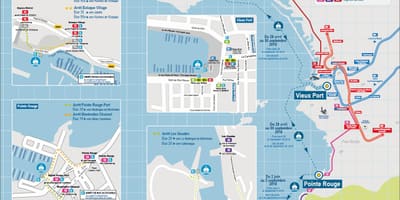 Kort over Marseille båd